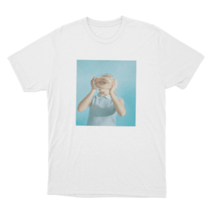 Pommelien Thijs Glass Eye Portrait Unisex T Shirt White 1
