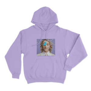 Pommelien Thijs Tour Water Splash Portrait Unisex Hoodie Purple